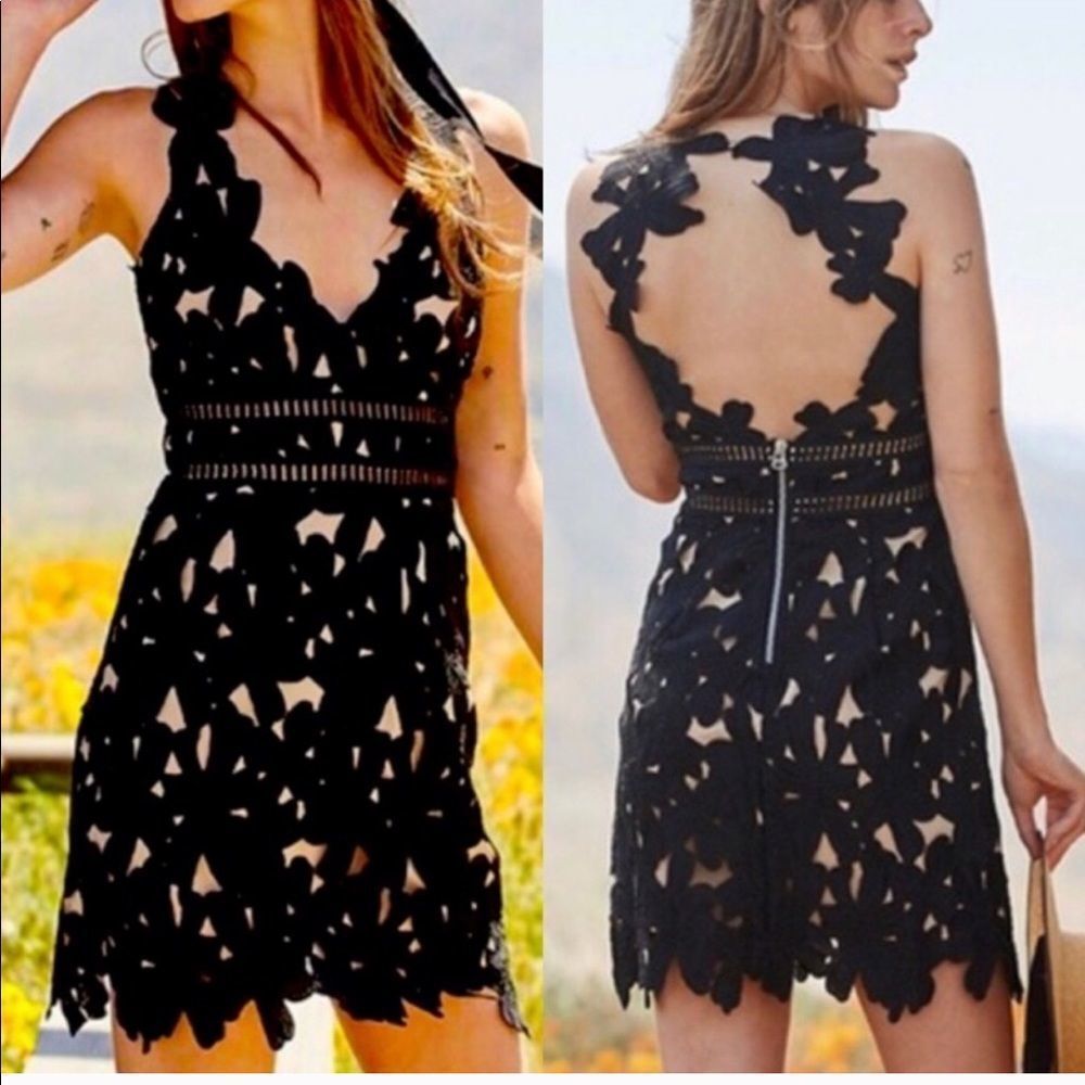 NWOT Free People x Saylor Open Back Lace Dress 2